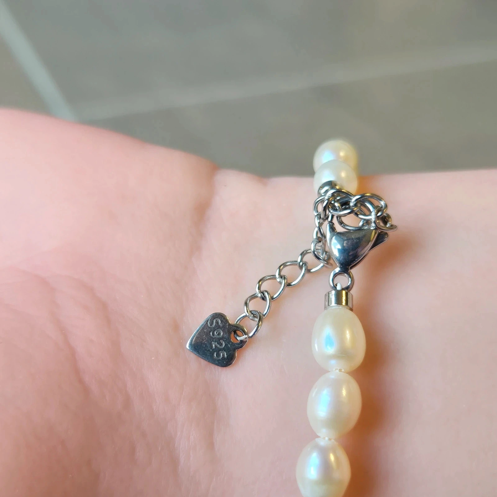 #Echte parelketting met S925 zilveren sluiting – photo 6